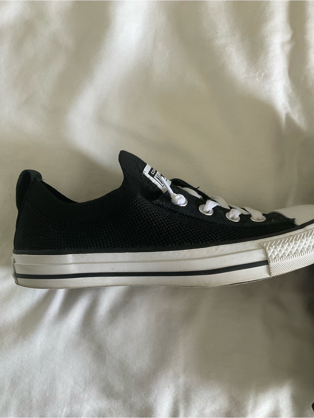 Converse Women’s Chuck Taylor All Star Low Top Sneakers - Black/White - Picture 4 of 9